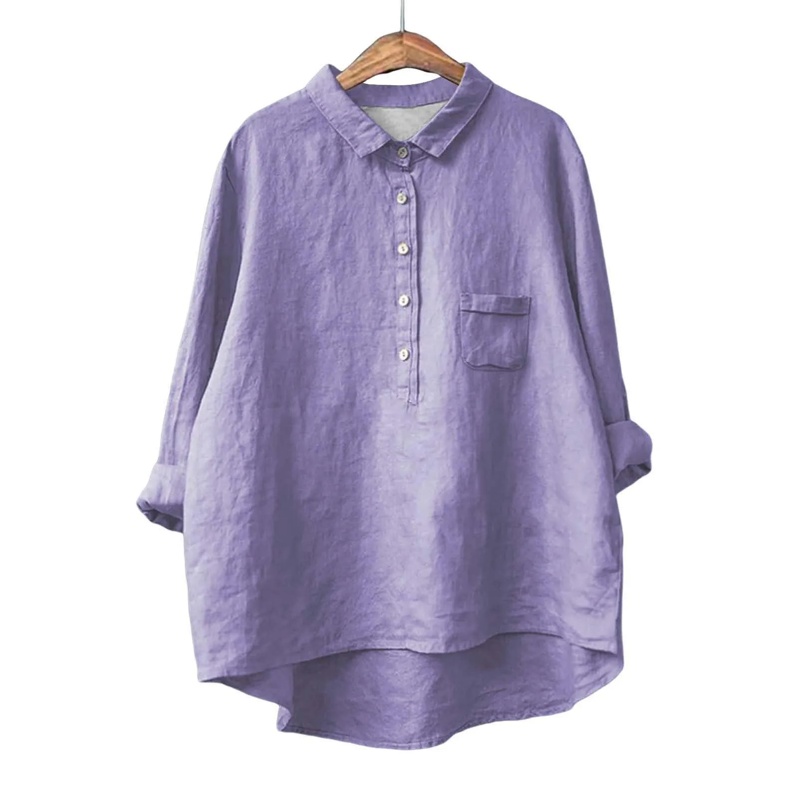 Cocila Camicia in Lino Donna Bianca - immagine 4