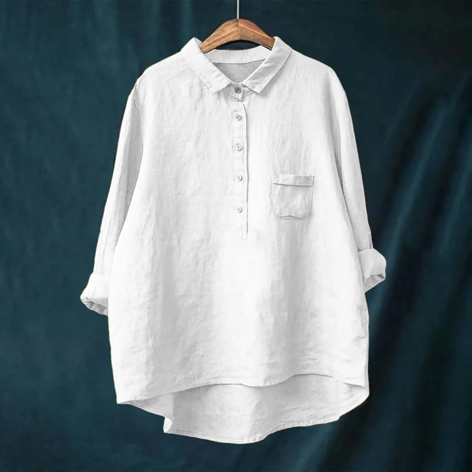 Cocila Camicia in Seta Donna Elegante Bianca - immagine 2