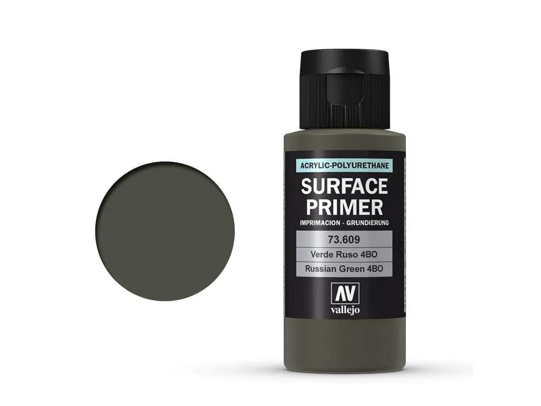 Vallejo Surface Primer Polyurethane, Russian Green, 60 ml - immagine 2