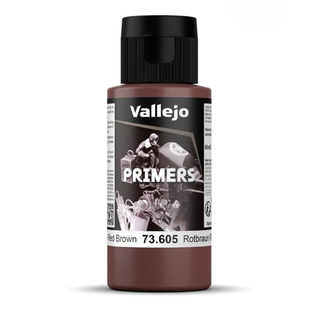 Vallejo Surface Primer Polyurethane 60 ml, German Red Brown - immagine 1