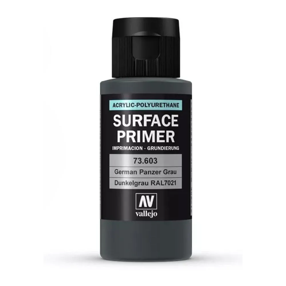 Vallejo Polyurethane Primer German Panzer Grey 60 ml - immagine 2