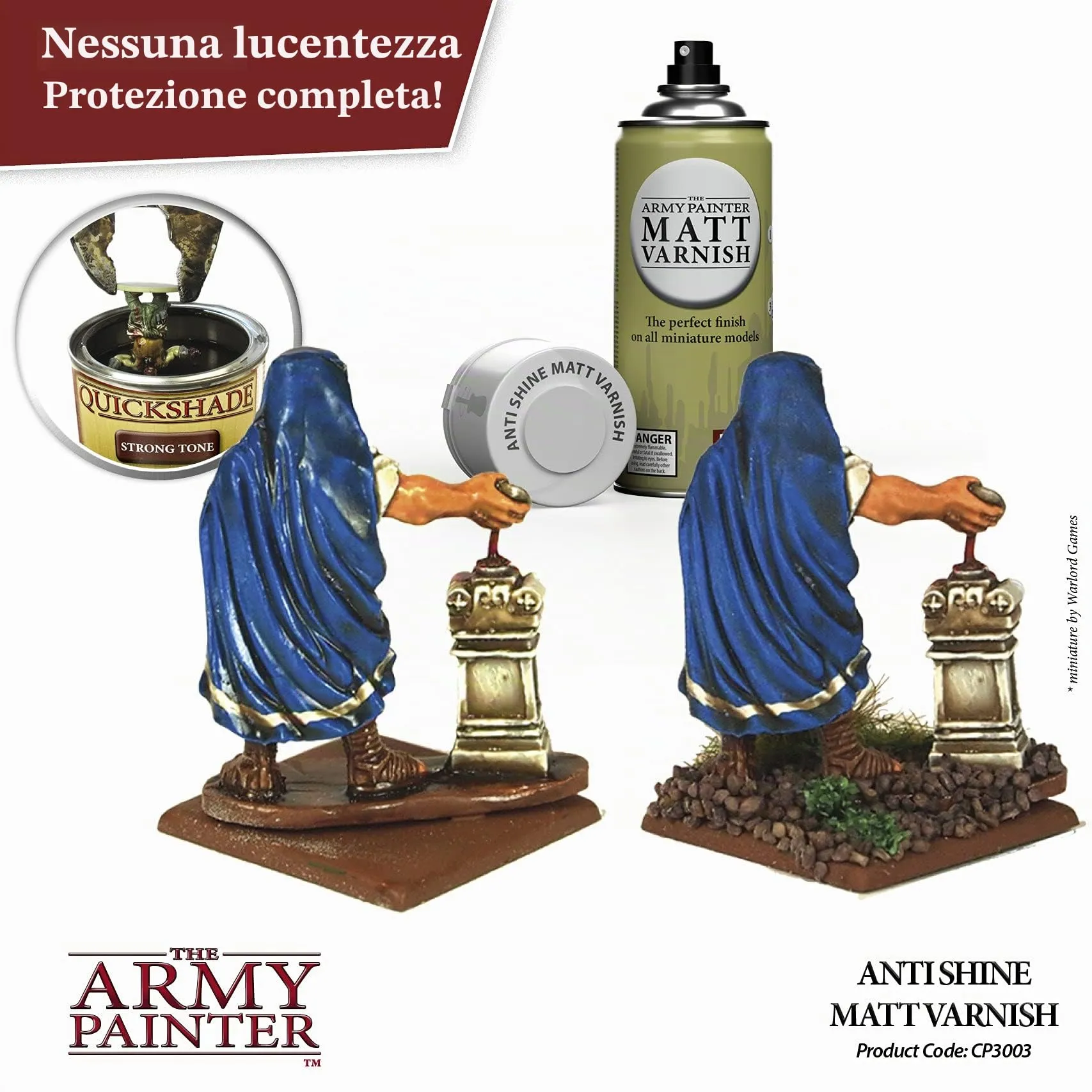 The Army Painter Anti-Shine Base Primer Spray Acrylic 400ml - immagine 2