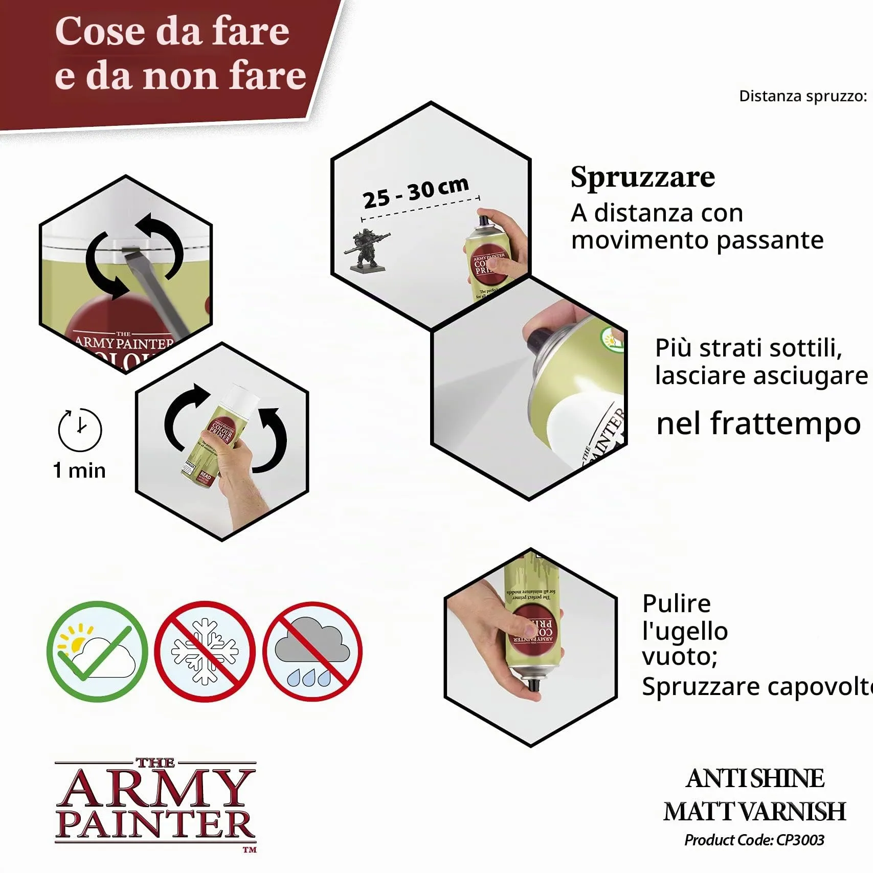 The Army Painter Anti-Shine Base Primer Spray Acrylic 400ml - immagine 5