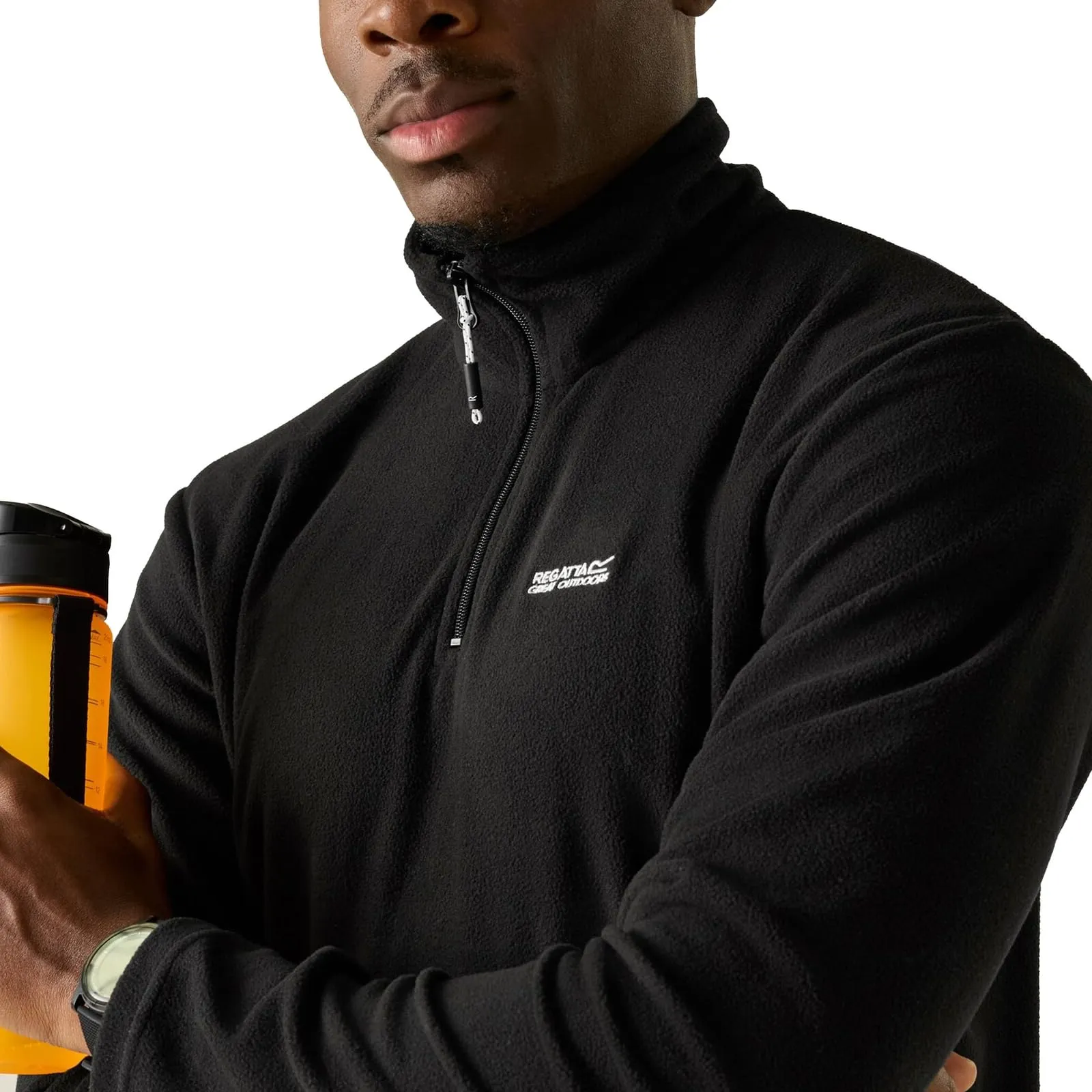 Regatta Thompson Giacca in Pile a Mezza Cerniera, Uomo, Black, M - immagine 7