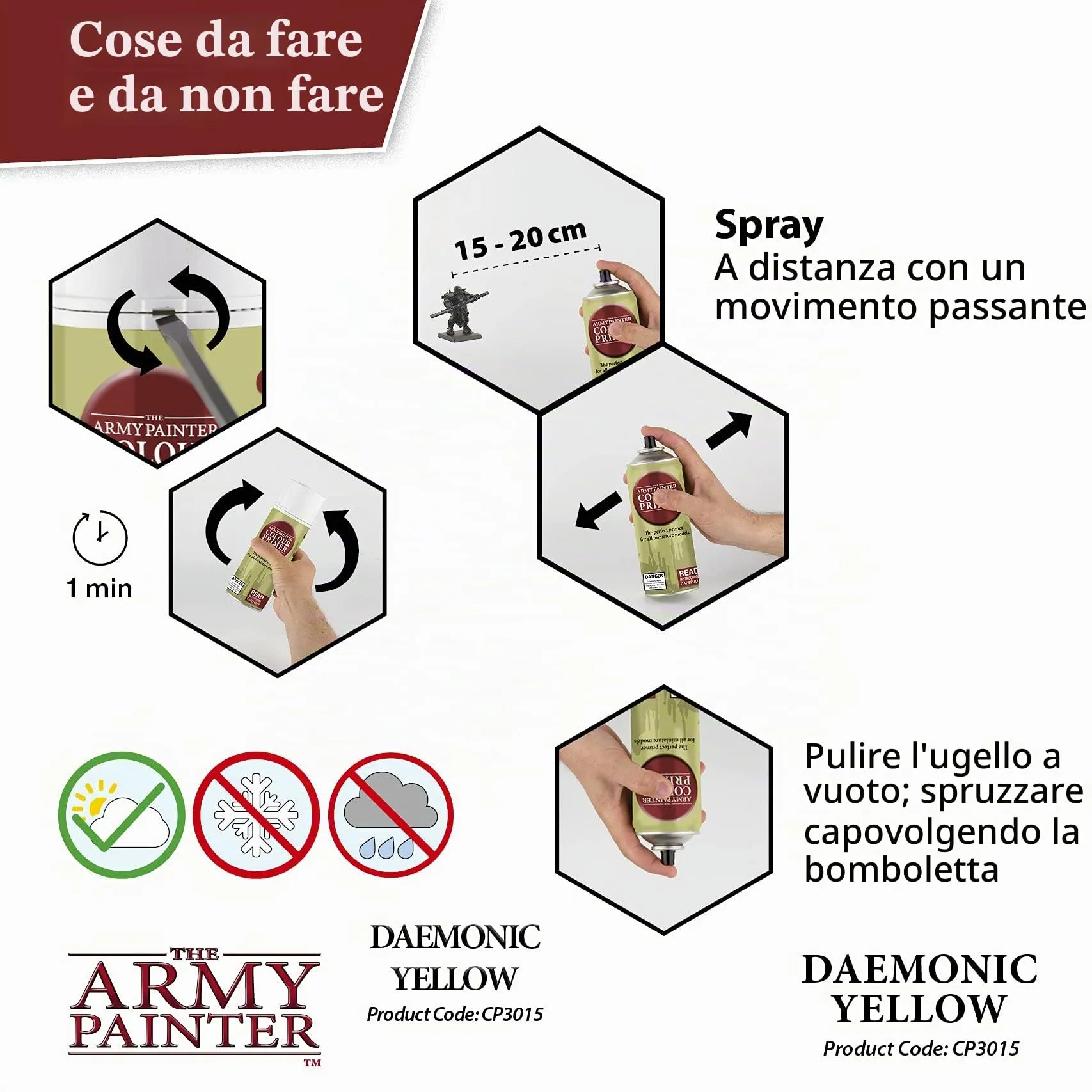 The Army Painter Colour Primer Daemonic Yellow, 400 ml - immagine 4
