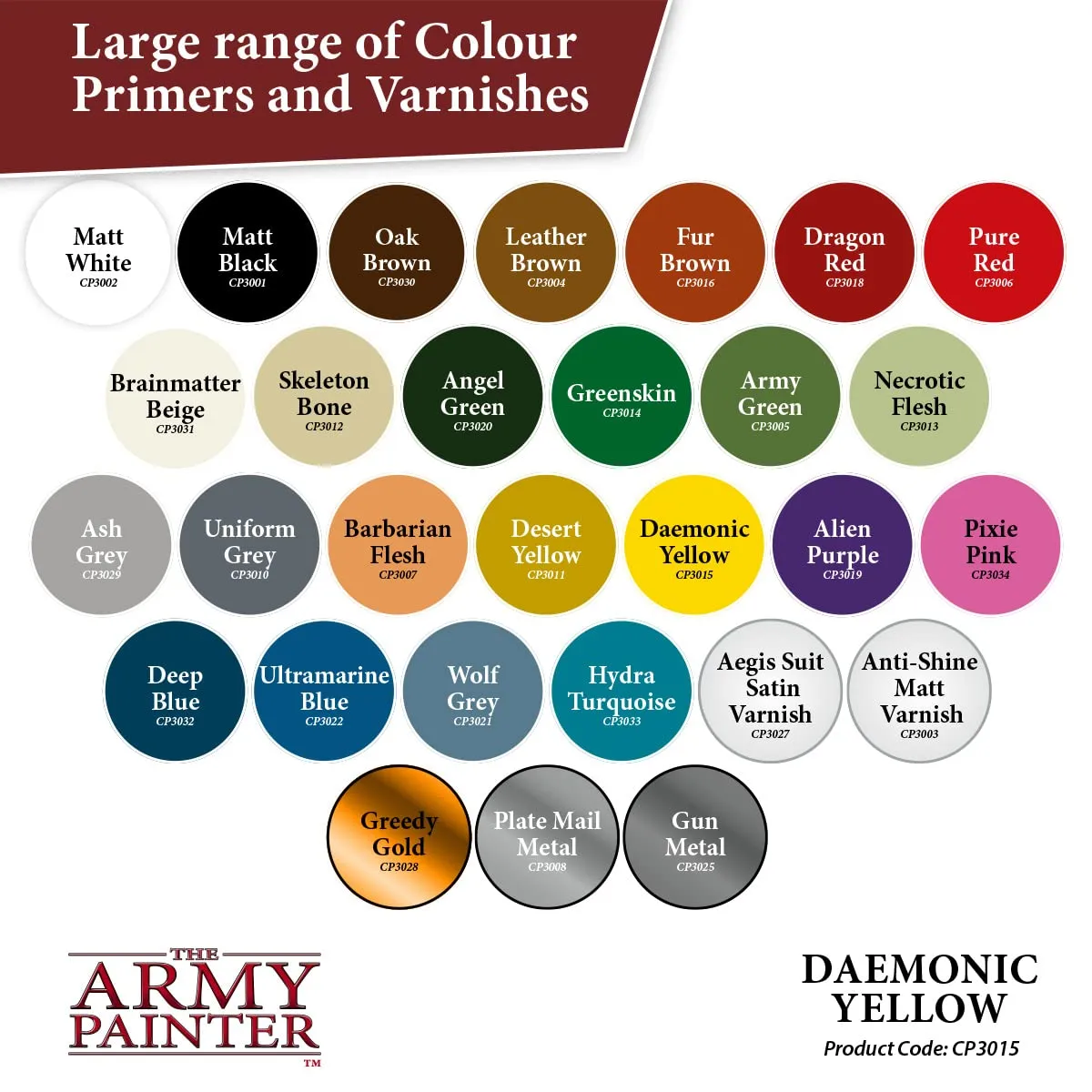 The Army Painter Colour Primer Daemonic Yellow, 400 ml - immagine 5