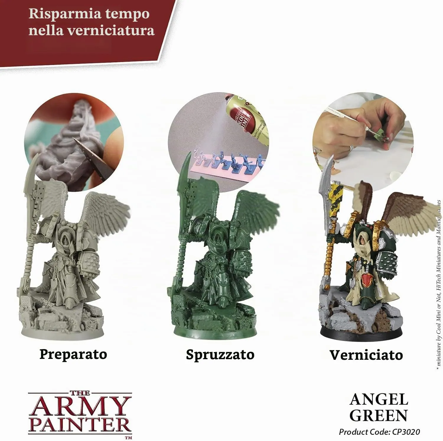 The Army Painter Colour Primer Angel Green, 400 ml Spray Acrylic - immagine 2