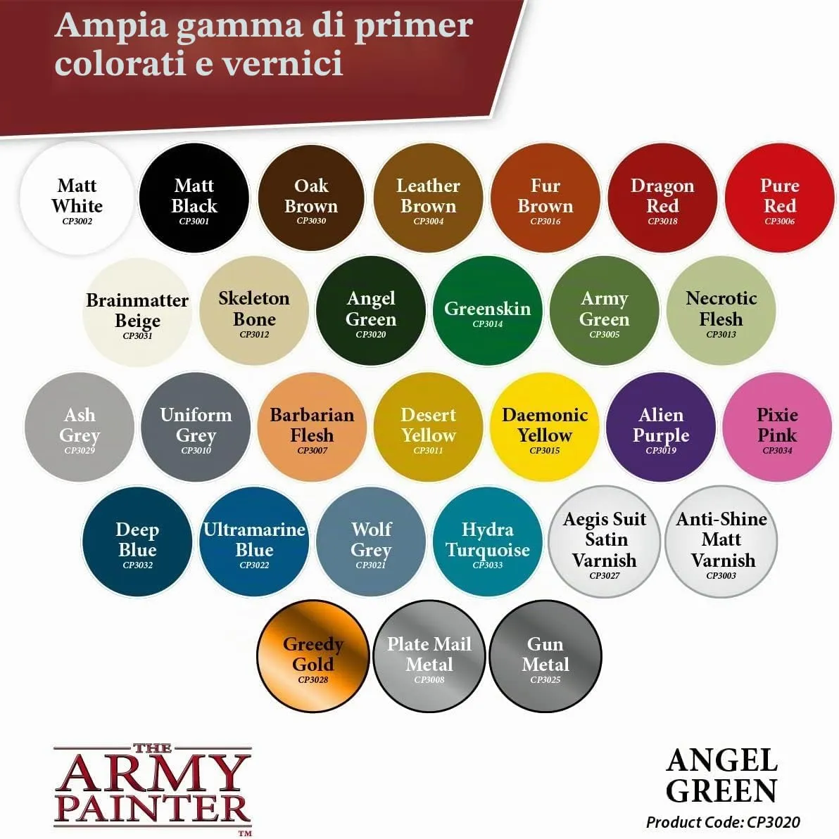 The Army Painter Colour Primer Angel Green, 400 ml Spray Acrylic - immagine 5