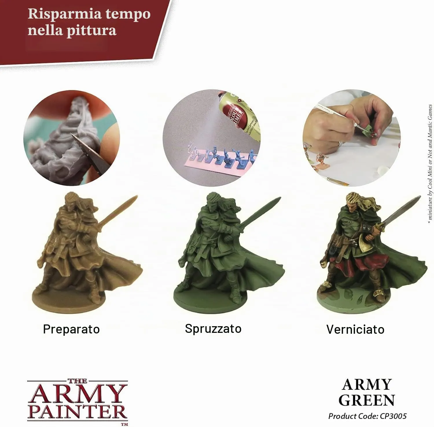 The Army Painter Colour Primer, Army Green, 400 ml Spray Acrylic - immagine 2