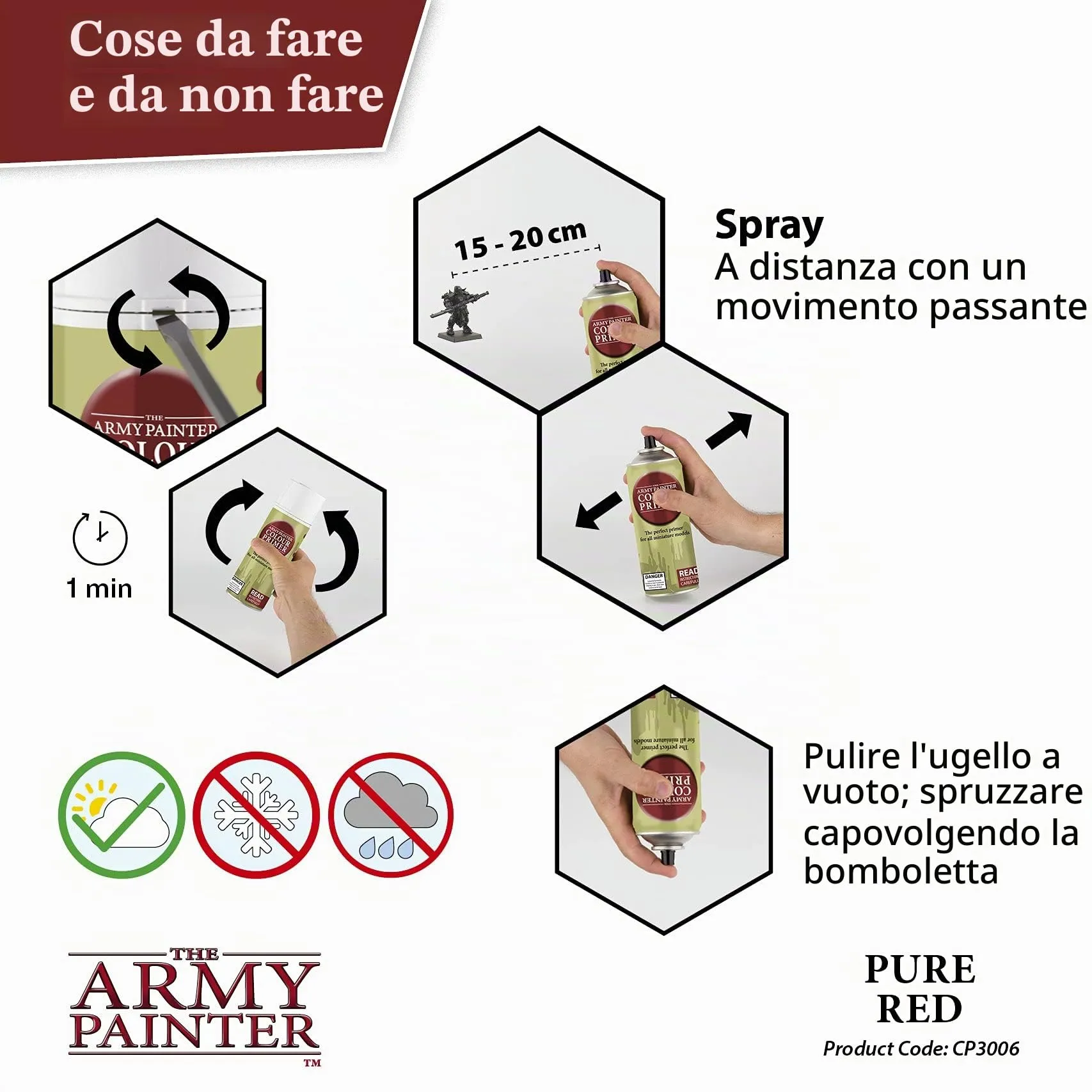 The Army Painter Colour Primer Pure Red, 400 ml - immagine 5