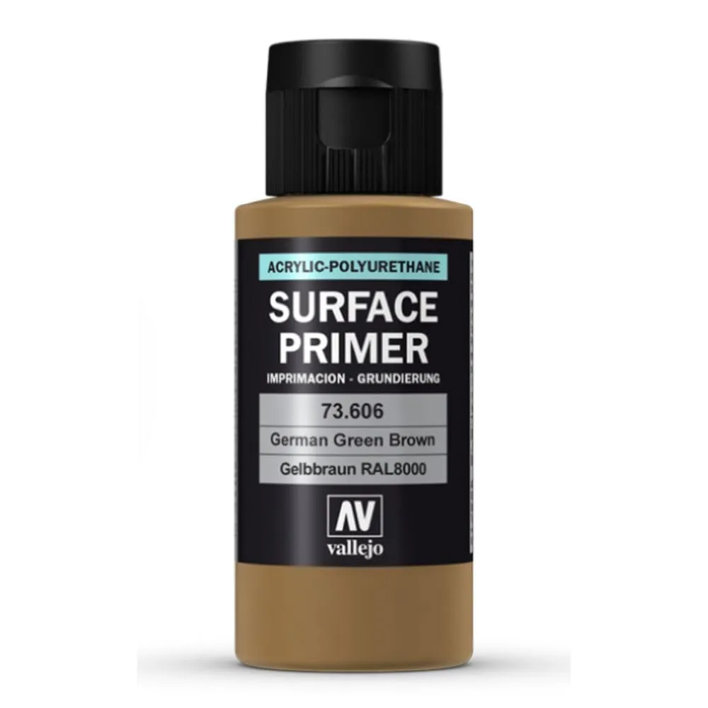 Vallejo Surface Primer, German Green Brown, 60 ml - immagine 2