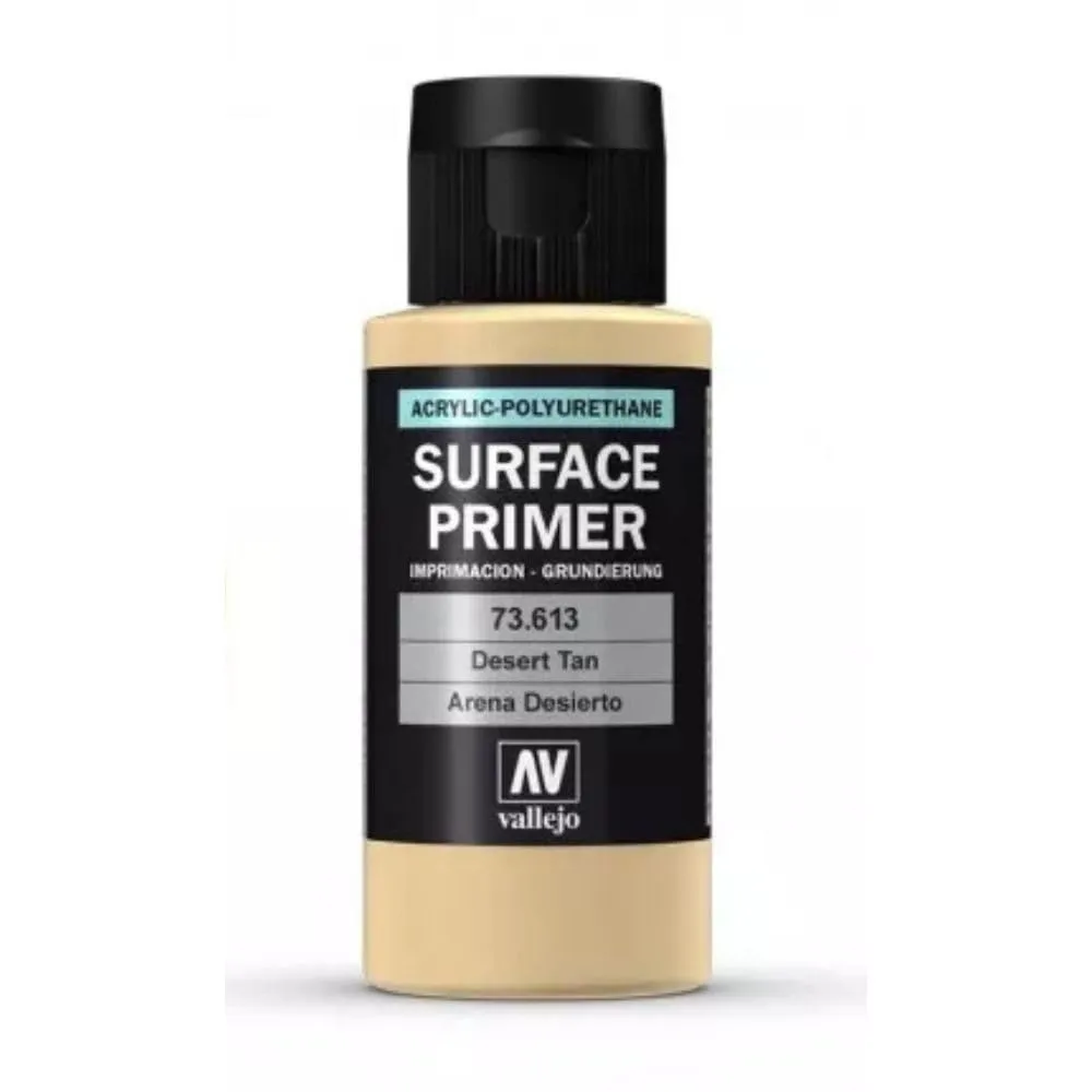 Vallejo Primer Acrilico Arena Deserto Secado Rapido per Aerografo, 200 ml - immagine 2