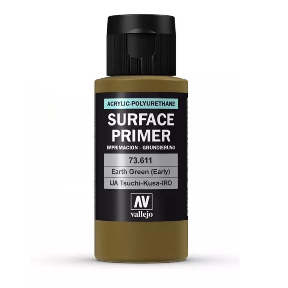 Vallejo Surface Primer Poliuretanico, 60 ml, Verde (IJA Tsuchi Kusa) - immagine 2