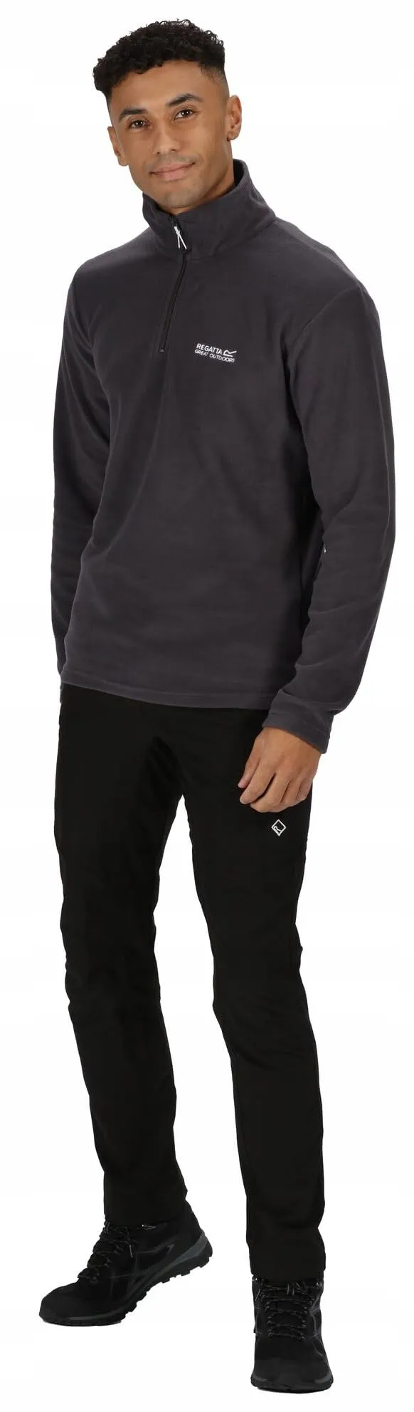 Regatta Thompson Giacca in pile Uomo, Grigio Iron, Taglia L - immagine 4