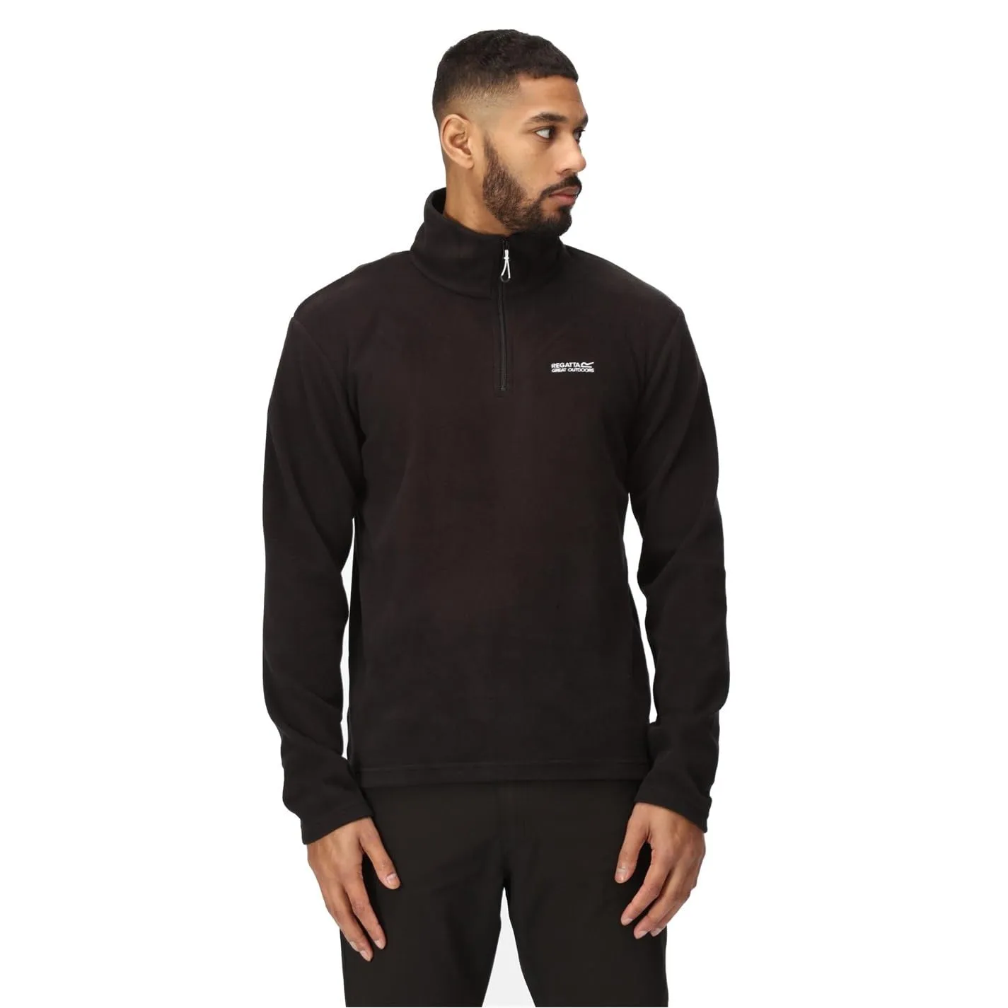 Regatta Thompson Giacca in pile Uomo, Nero, 4XL - immagine 2
