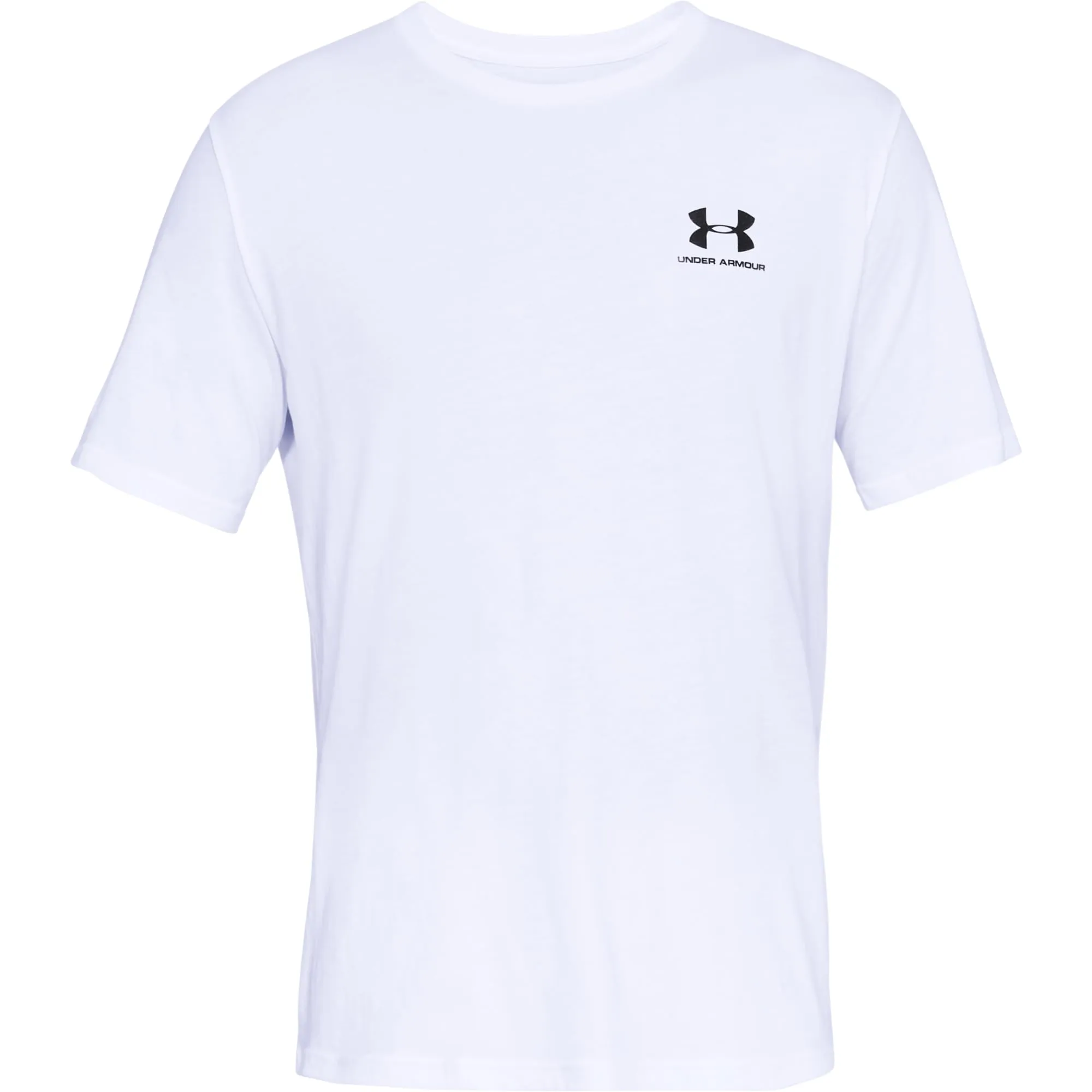 Under Armour Men's Left Chest Logo T-Shirt - White/Black - L - immagine 8