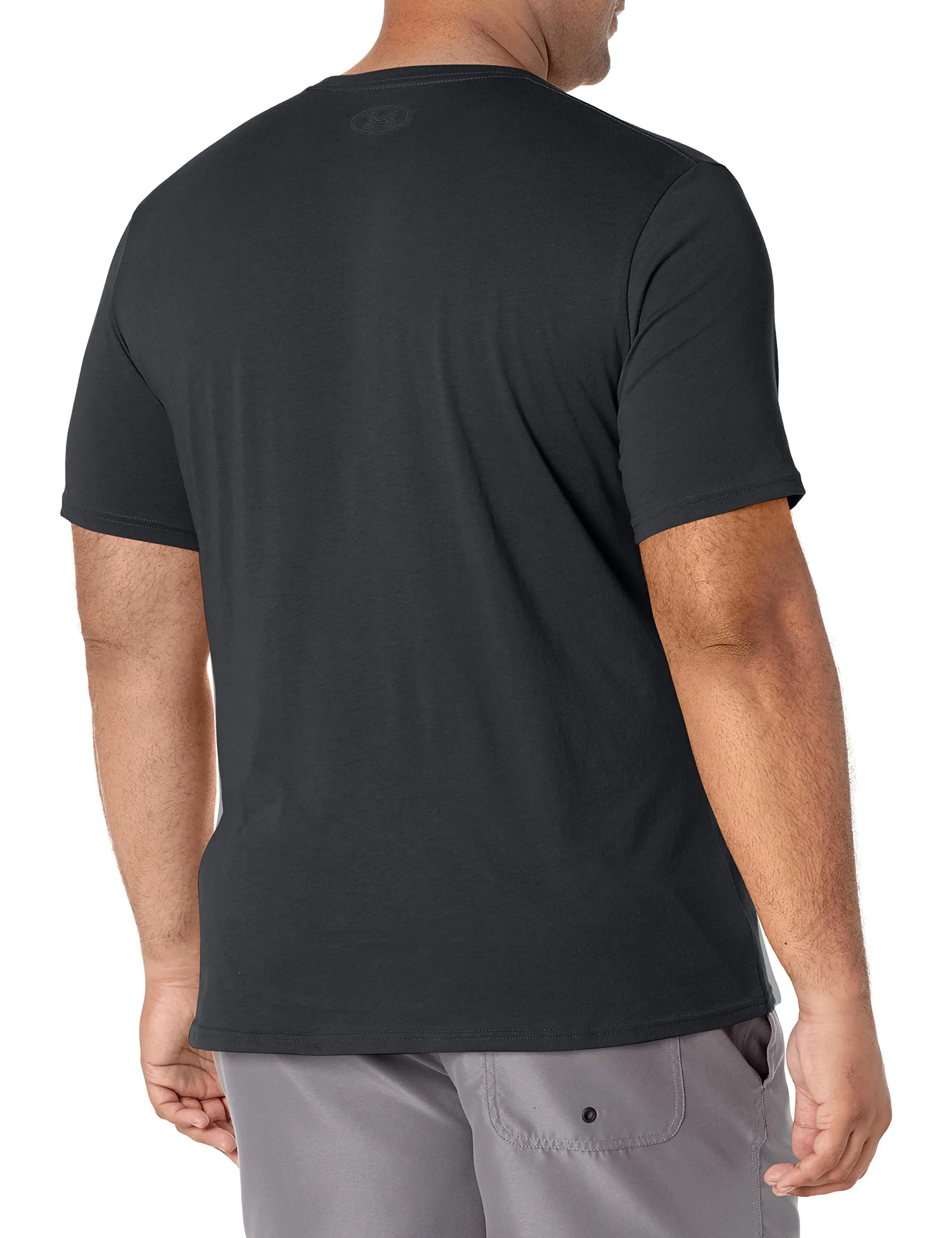 Under Armour Men's Left Chest Logo T-Shirt - Black/Black - L - immagine 4