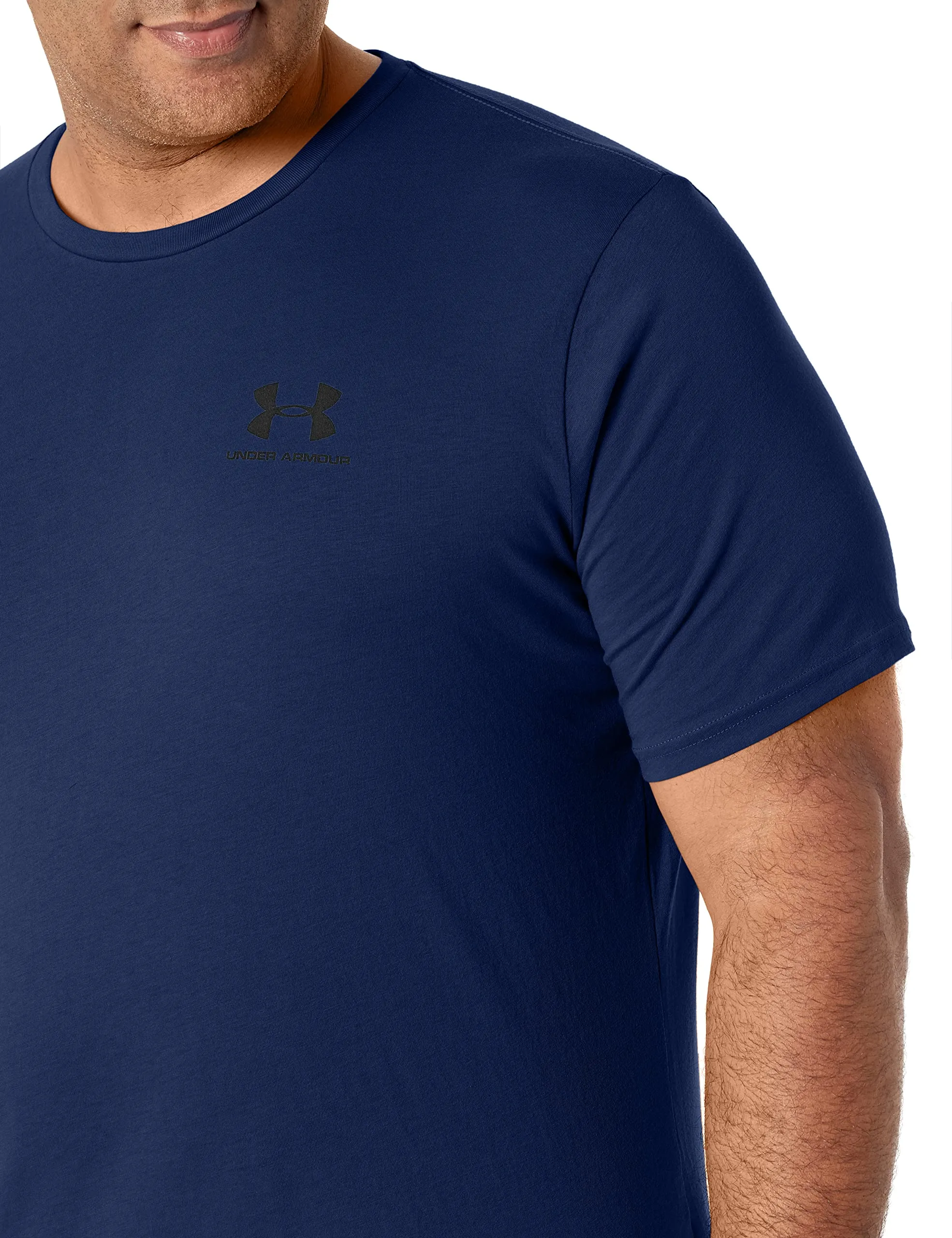 Under Armour Men's Left Chest Logo T-Shirt Academy/Black XL - immagine 5