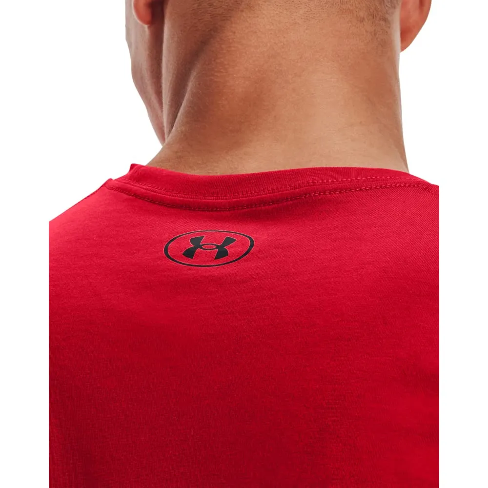 Under Armour Men's Left Chest Logo T-Shirt - Red/Black - M - immagine 8