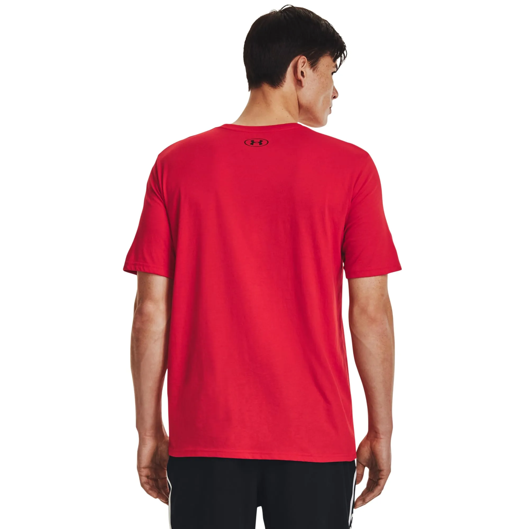 Under Armour Men's Left Chest Logo T-Shirt - Red/Black, L - immagine 6