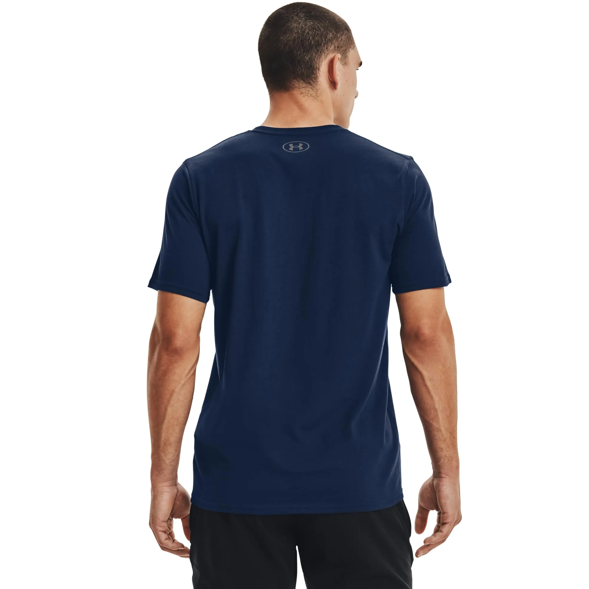 Under Armour Men's Left Chest Logo T-Shirt - Academy/Black - L - immagine 4