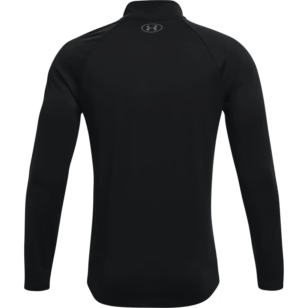 Under Armour UA Tech 2.0 1/2 Zip Long Sleeve Shirt, Black, L Men - immagine 7