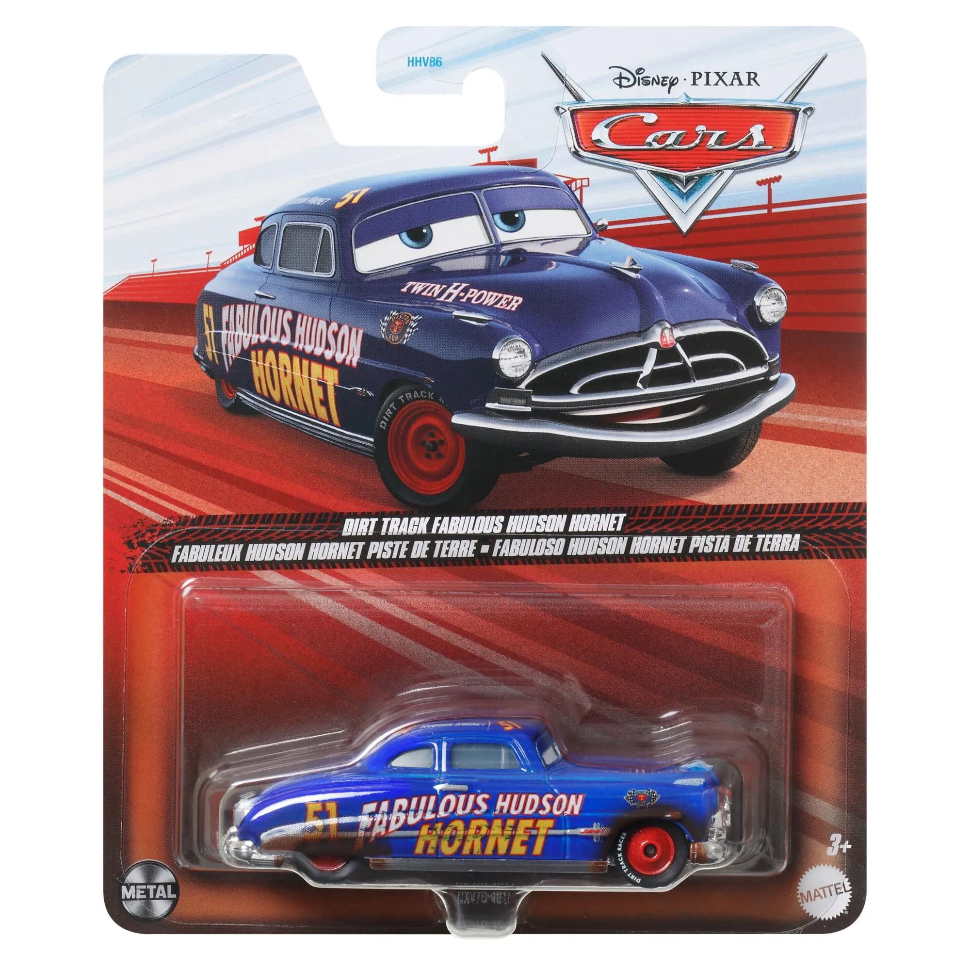 Mattel Cars 3 Fabulous Hudson Hornet su Sterrato Scala 1:55 - immagine 4