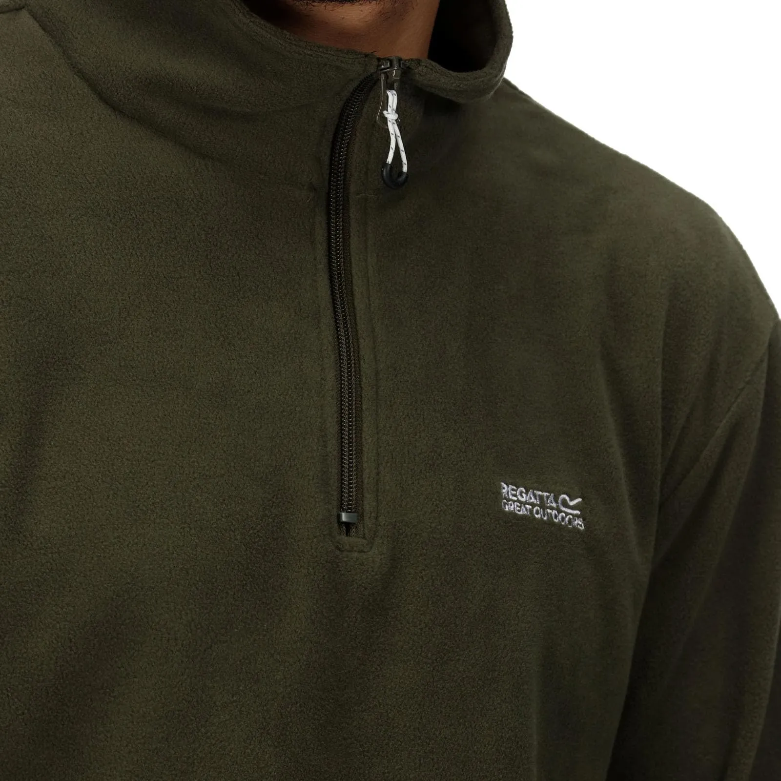 Regatta Thompson Giacca in Pile a Mezza Cerniera, Uomo, Dark Khaki, L - immagine 6