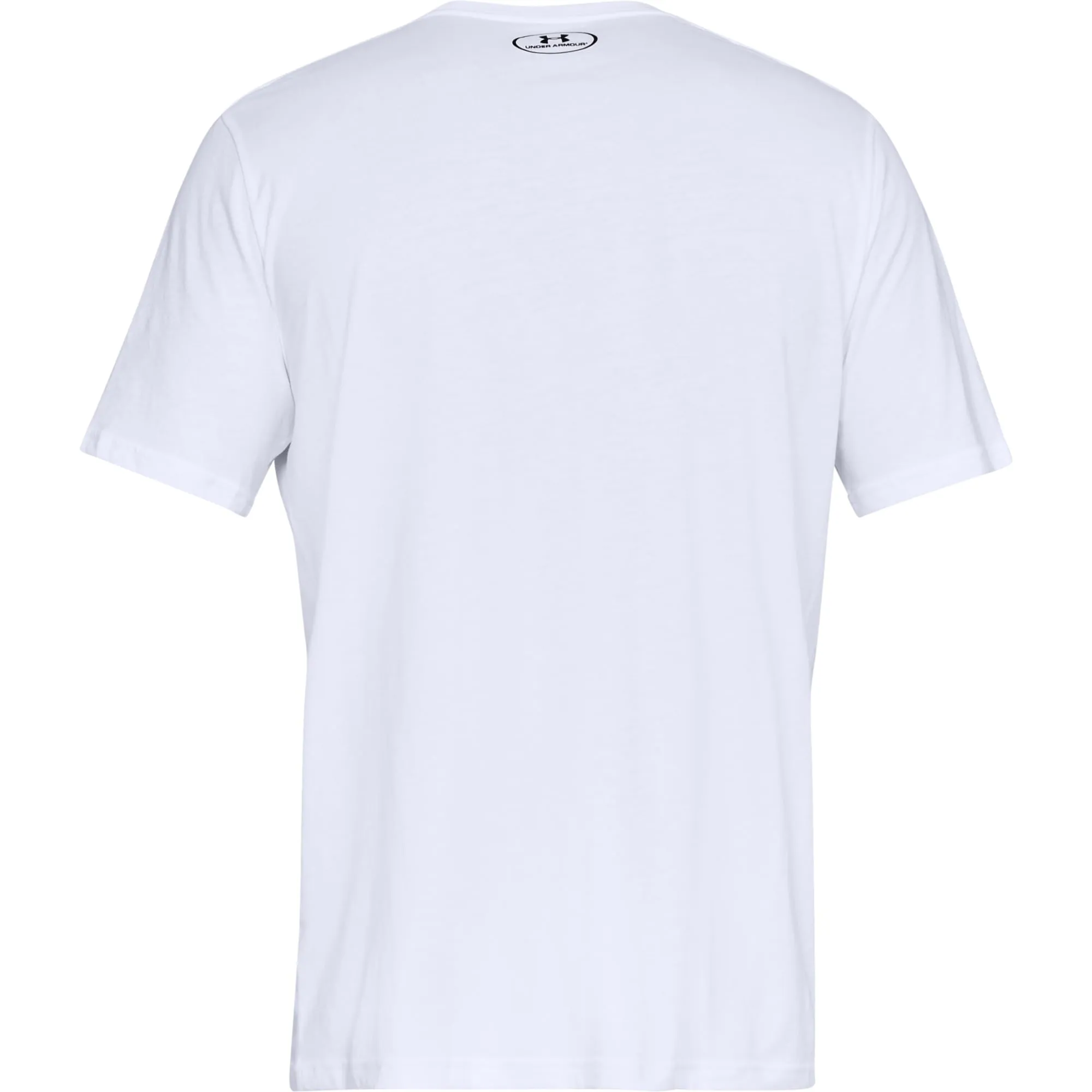 Under Armour Men's Left Chest Logo T-Shirt White/Black XL - immagine 3