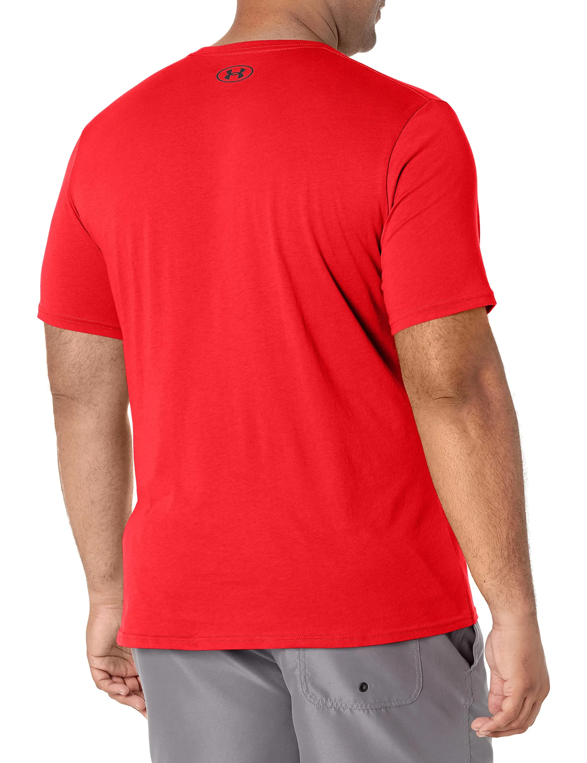 Under Armour Men's Left Chest Logo T-Shirt - Red/Black - XL - immagine 4