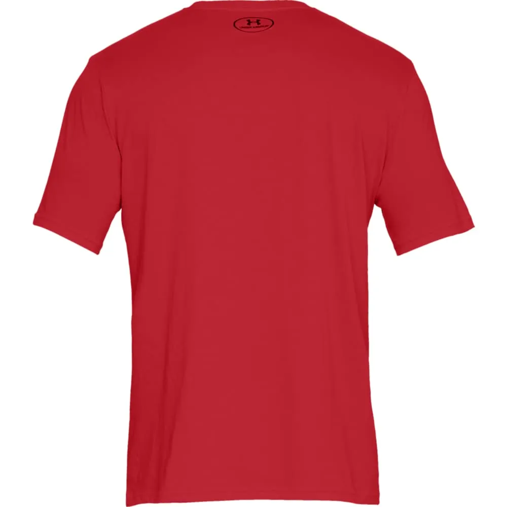Under Armour Men's Left Chest Logo T-Shirt - Red/Black - XL - immagine 9