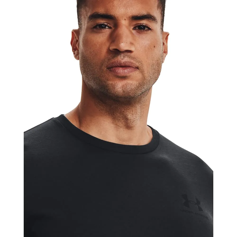 Under Armour Men's Left Chest Logo T-Shirt - Black/Black - XL - immagine 9
