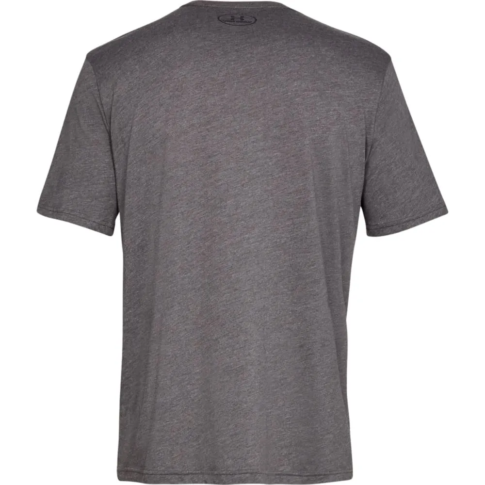 Under Armour Men's Left Chest Logo T-Shirt - Charcoal Medium/Black - M - immagine 6