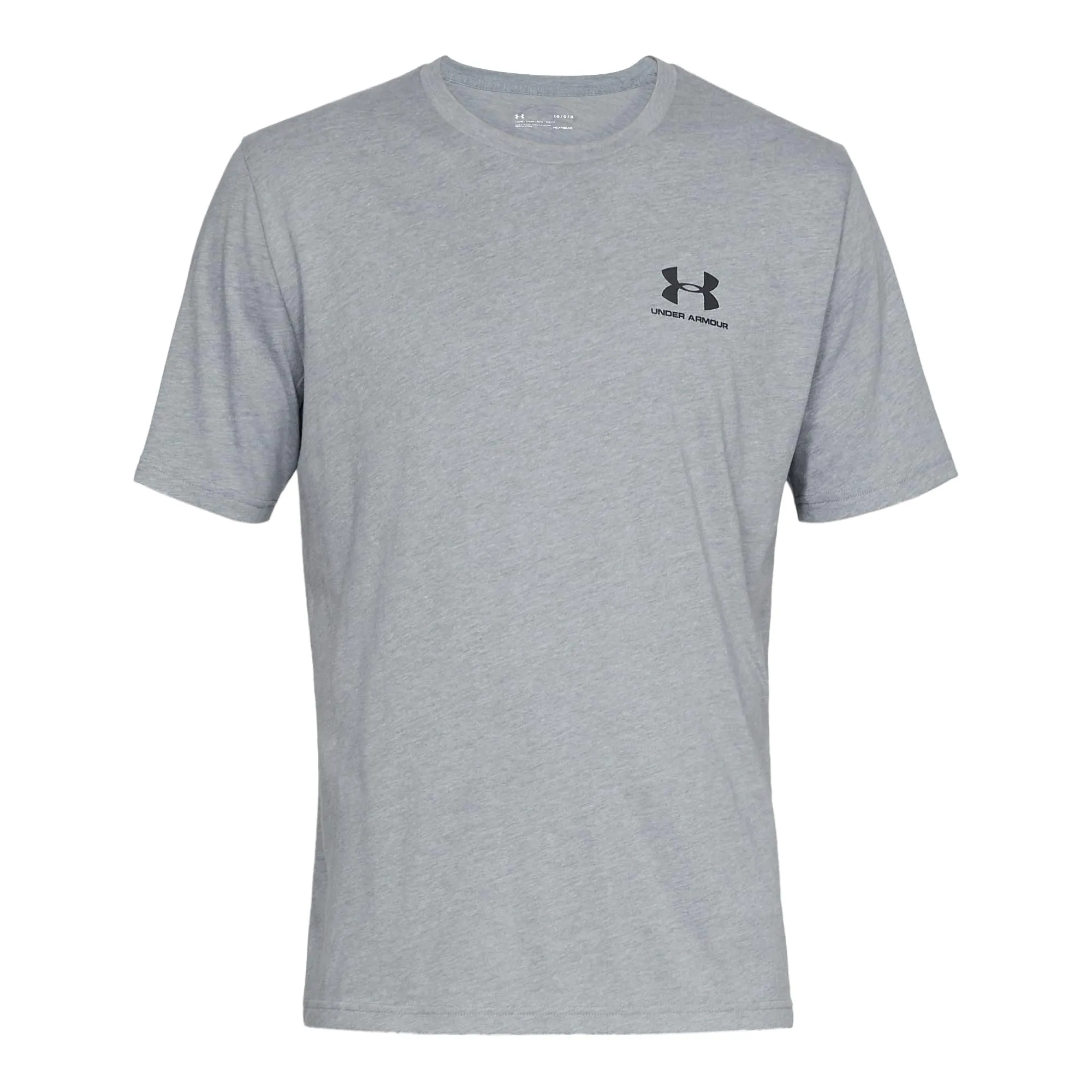 Under Armour Men's Left Chest Logo T-Shirt - Steel/Black - L - immagine 1