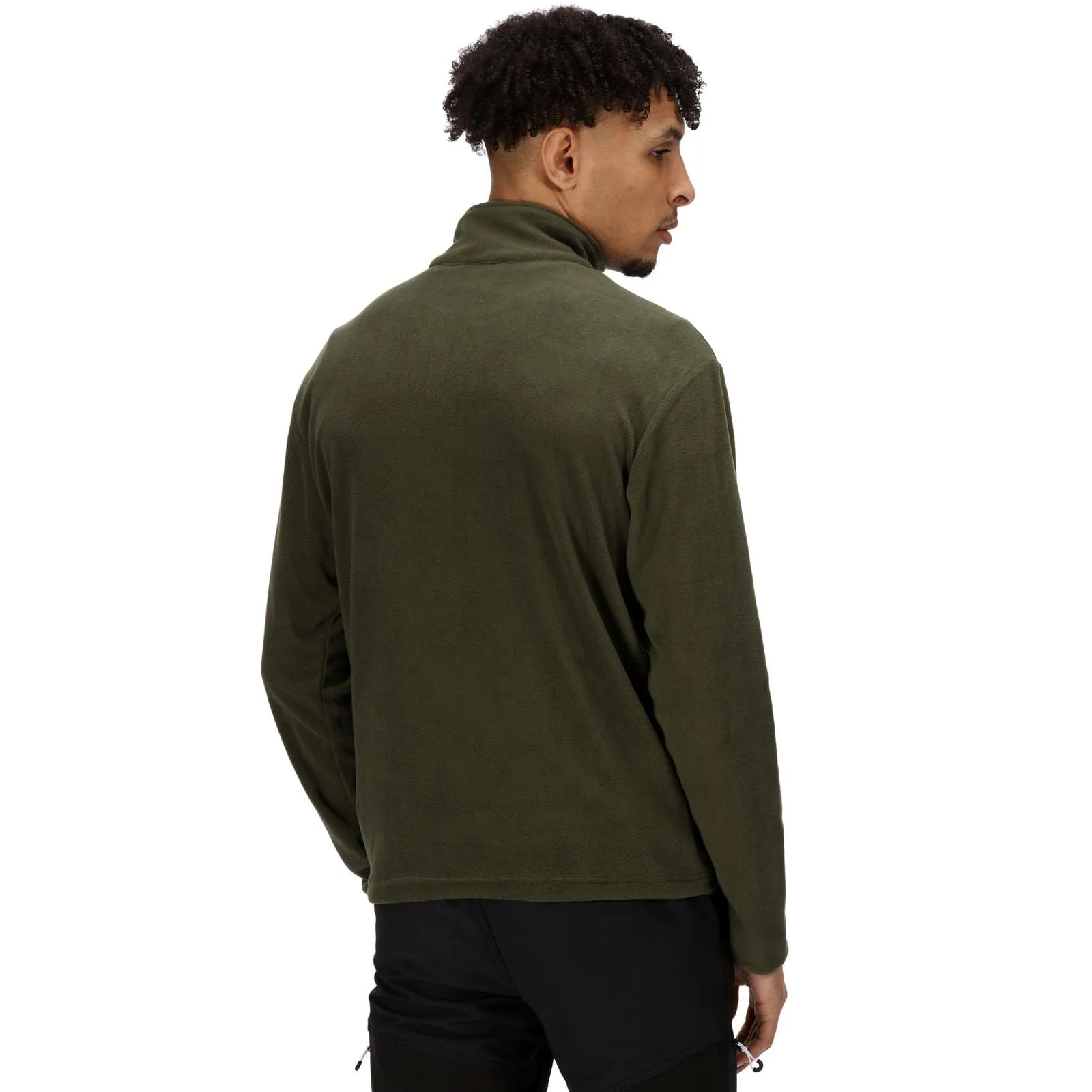 Regatta Thompson Giacca in Pile a Mezza Cerniera, Uomo, Dark Khaki, M - immagine 2