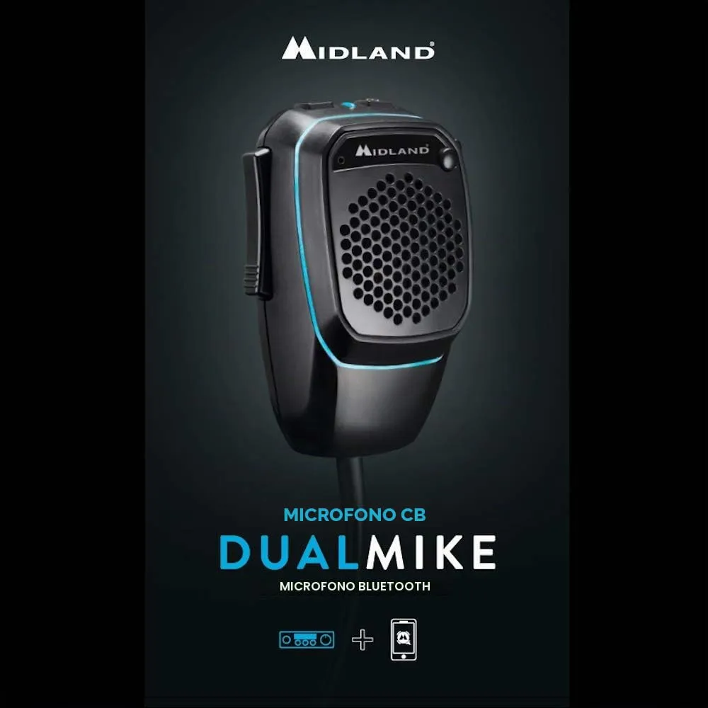 Midland Dual Mike Microfono Bluetooth Digitale per Radio CB e App CBTalk - immagine 3