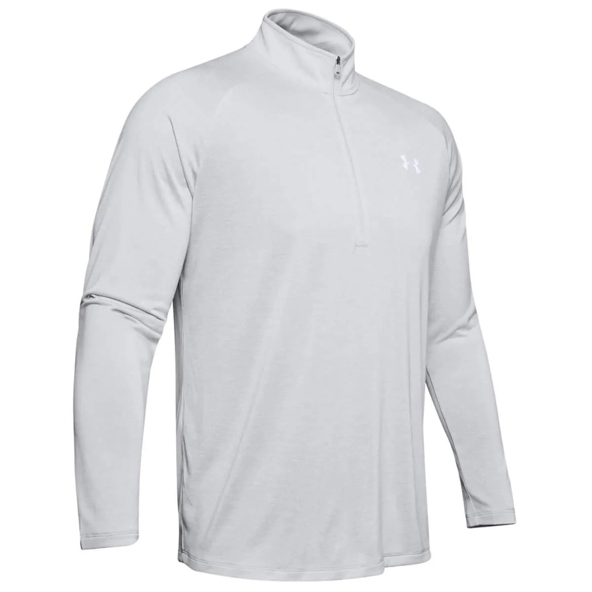 Under Armour Tech 2.0 1/2 Zip Men's Long Sleeve Shirt - Halo Grey/White, 3XL - immagine 4