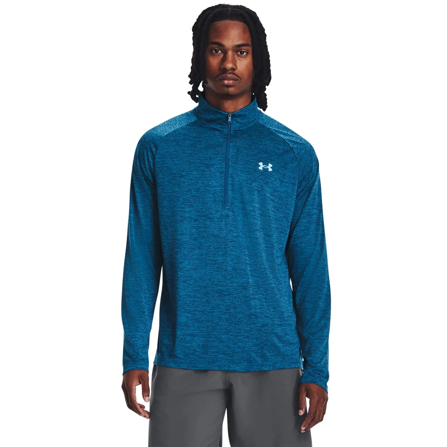Under Armour UA Tech 2.0 1/2 Zip Long Sleeve Shirt, Royal/Graphite 400, 4XL Men - immagine 1