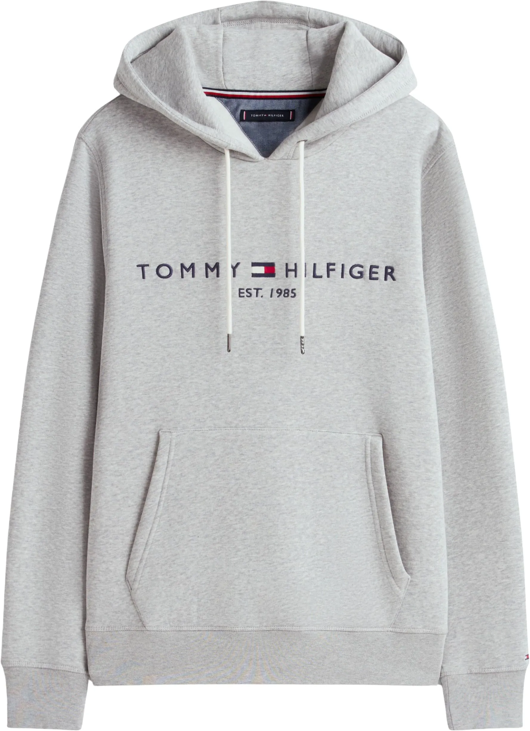 Tommy Hilfiger Core Tommy Logo Hoodie, Cloud Heather, XL - immagine 6