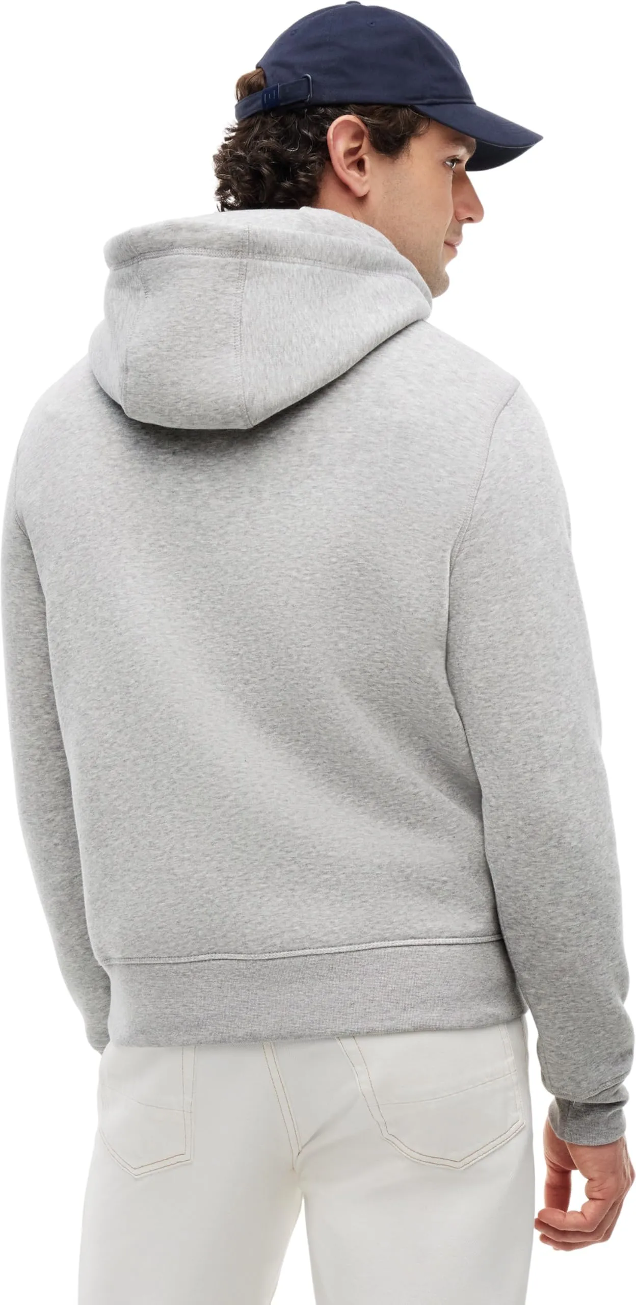 Tommy Hilfiger Core Tommy Logo Hoodie, Grigio (Cloud Heather), XS - immagine 2