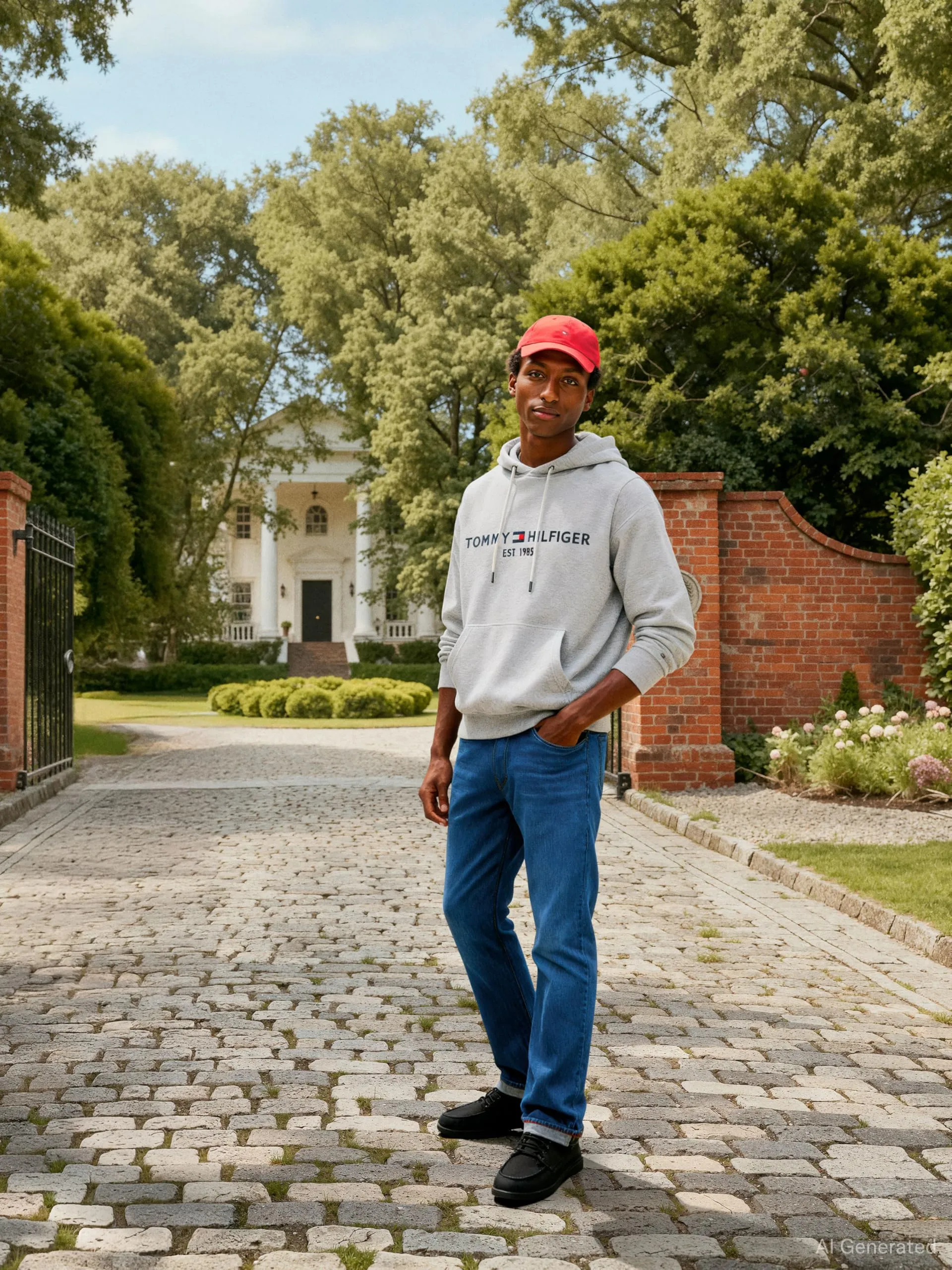 Tommy Hilfiger Felpa Core Logo con Cappuccio, Grigio Cloud Heather, S - immagine 4