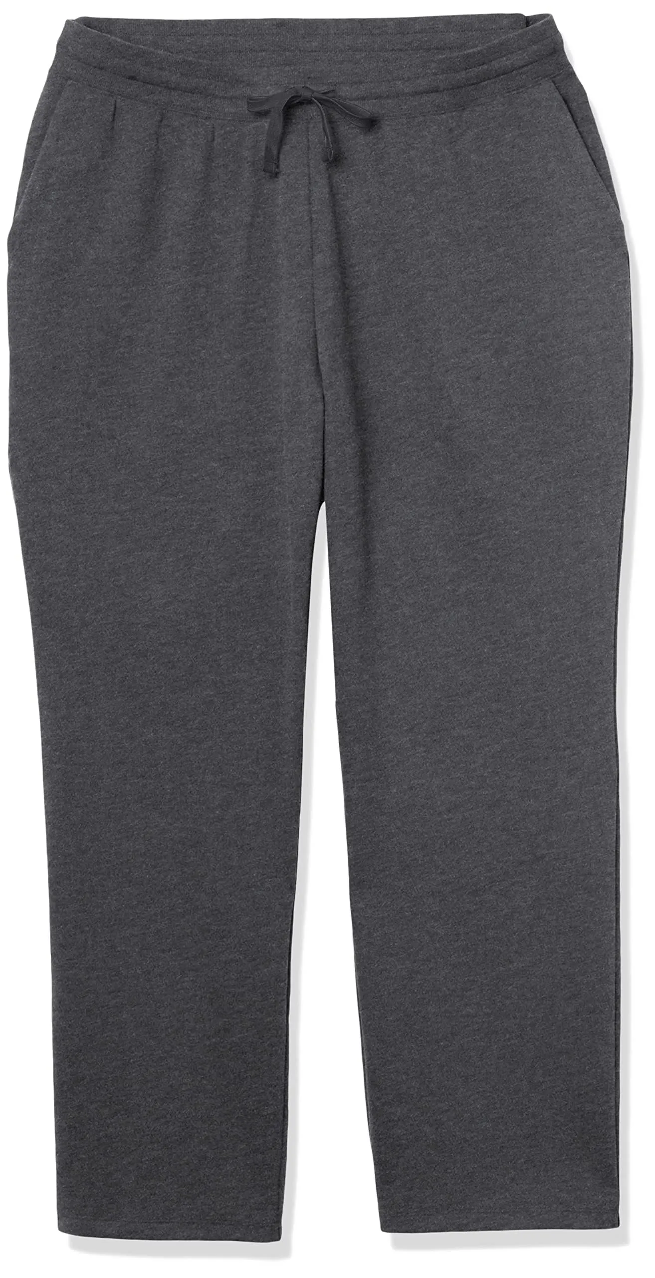 Amazon Essentials Pantaloni Tuta Donna a Gamba Dritta in Pile, Carbone Puntinato, XS - immagine 5