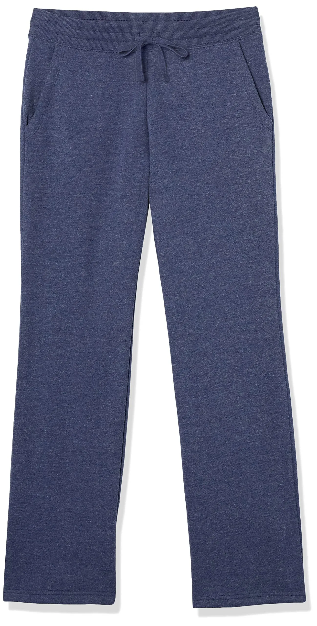 Amazon Essentials Pantaloni Tuta Donna a Gamba Dritta in Pile, Blu Marino Puntinato, M - immagine 1