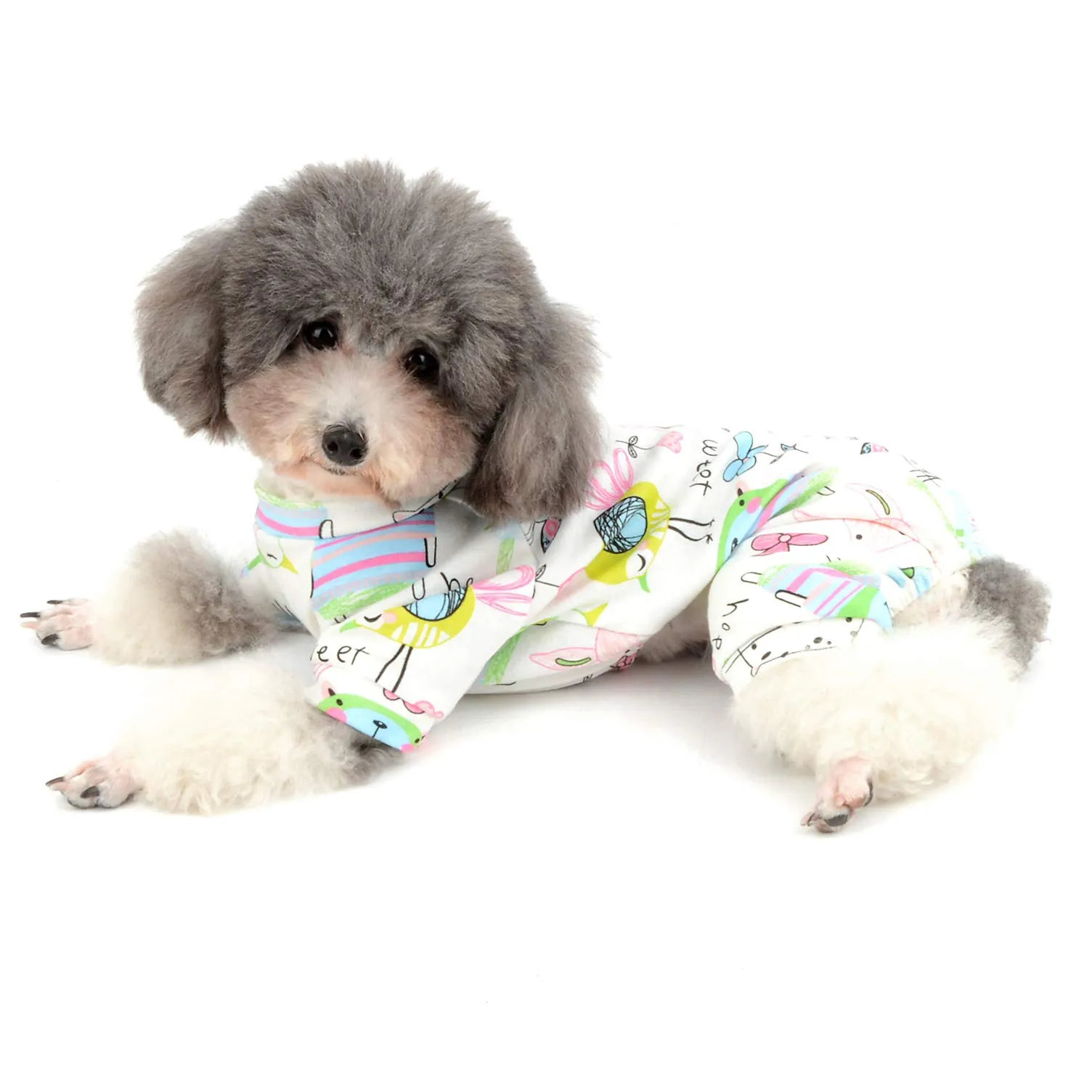Ranphy Pigiama in Cotone per Cani con Motivo a Anatra Stile Britannico - immagine 6