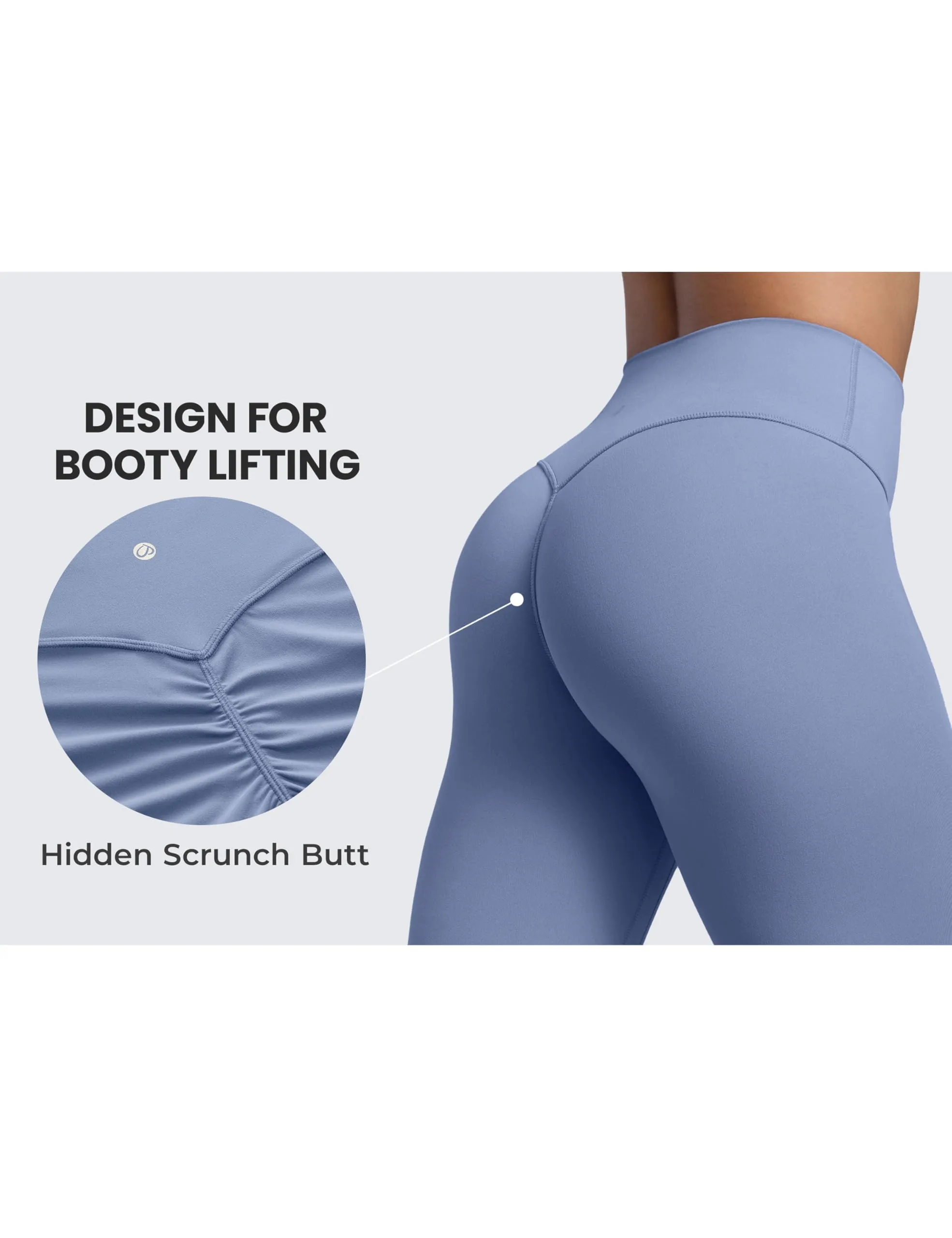 CRZ YOGA Secretsculpt Pilates Leggings 64cm Blu Oasis 42 - immagine 5