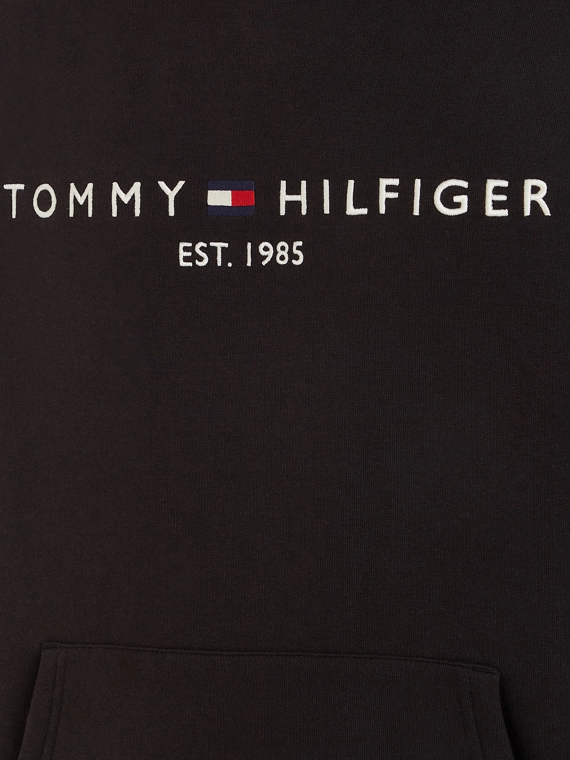 Tommy Hilfiger Core Tommy Logo Hoodie, Jet Black, XL - immagine 5