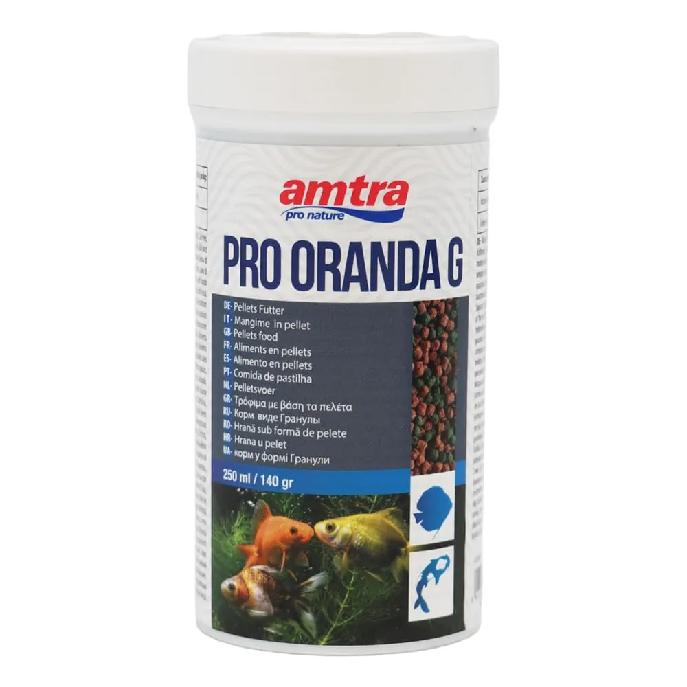 Amtra Pro Oranda Gran 250 ml - Mangime completo in granuli per pesci rossi - immagine 1