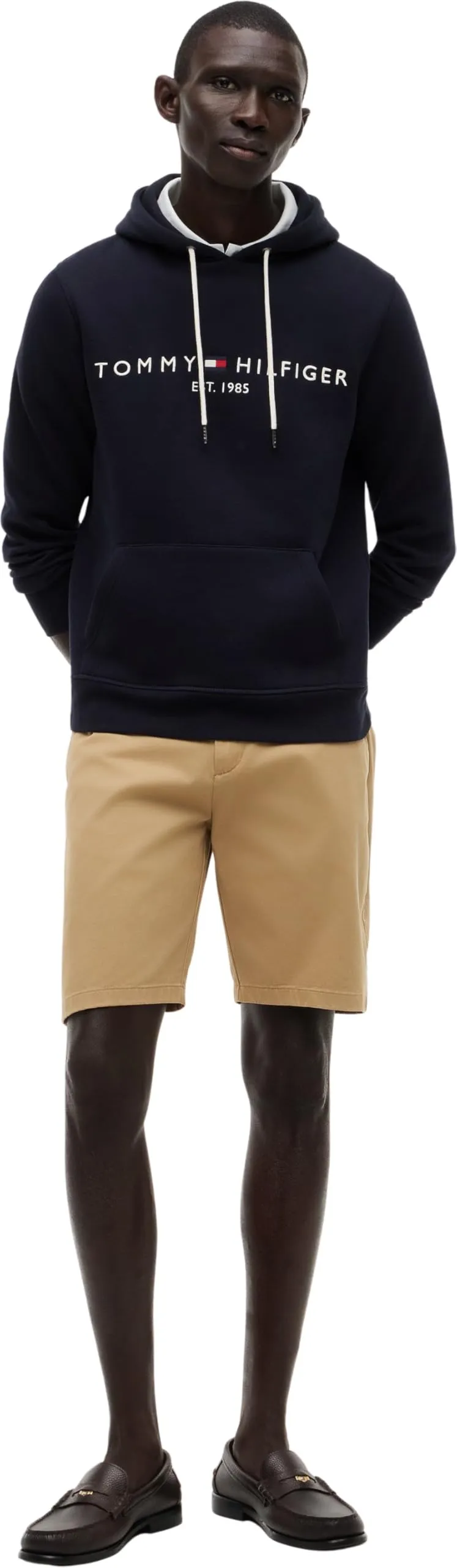 Tommy Hilfiger Felpa Core Tommy Logo con Cappuccio, Blu (Sky Captain), 3XL - immagine 6
