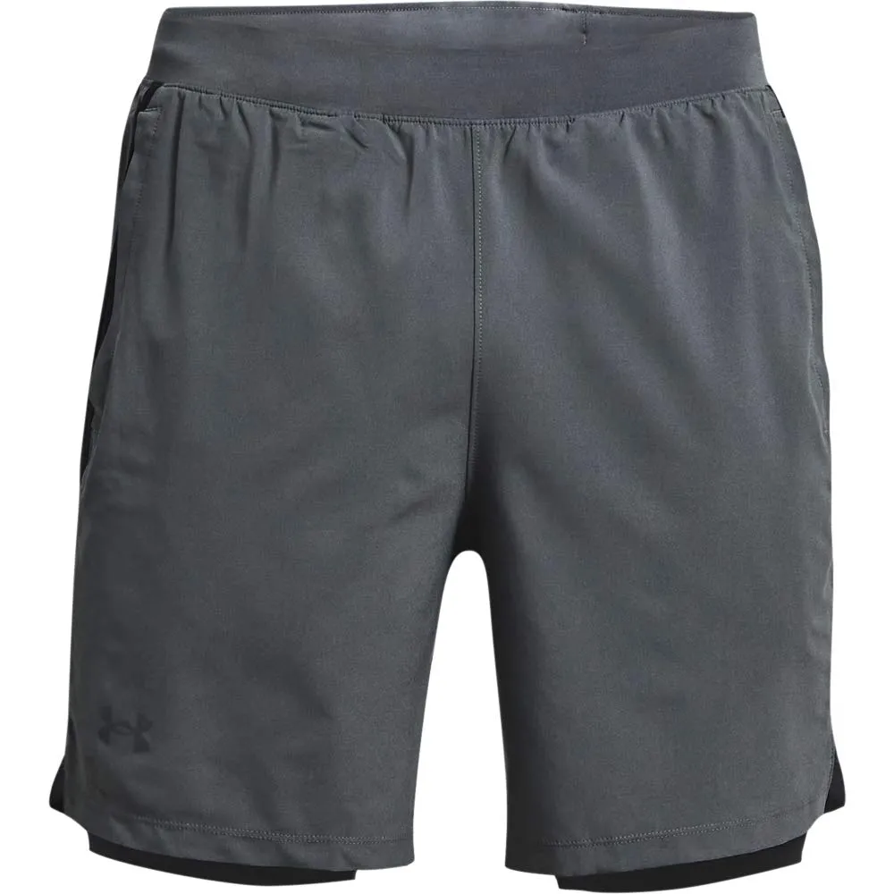 Under Armour Launch 7" 2N1 Corto Uomo Grigio M - immagine 1