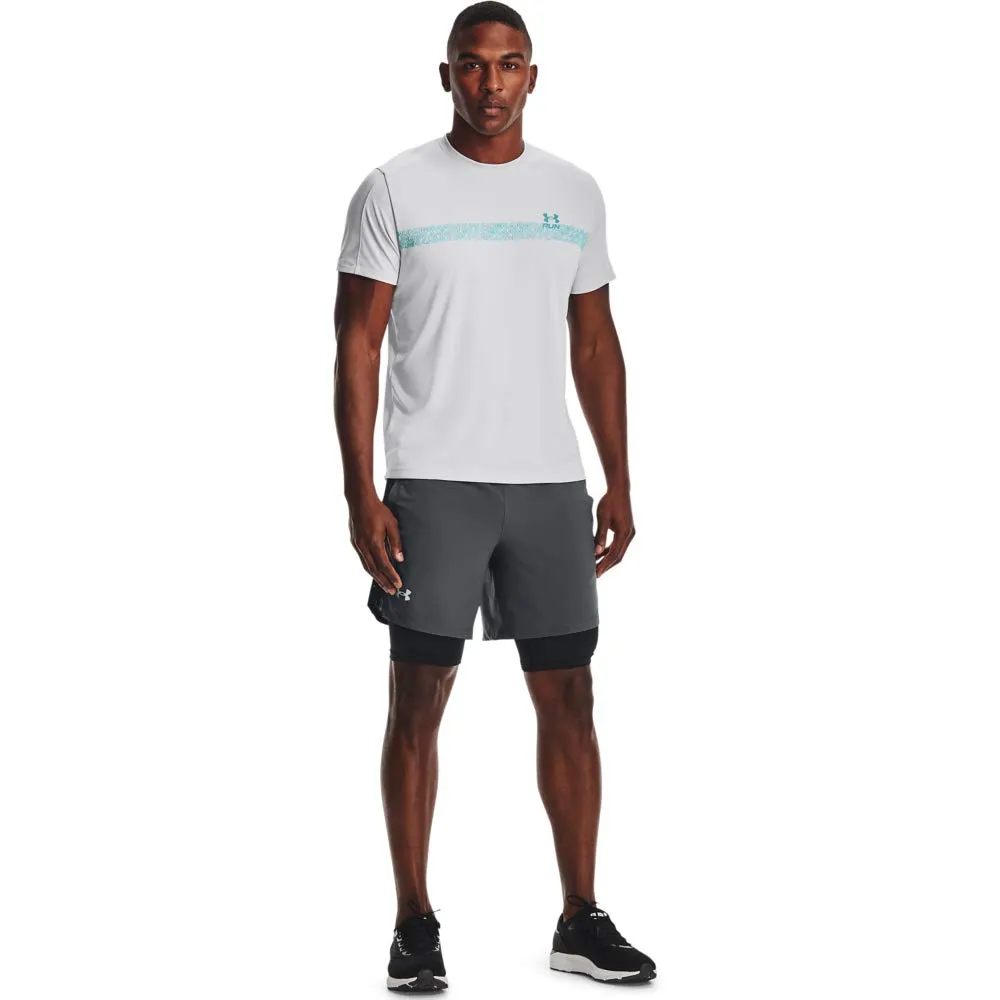 Under Armour Launch 7" 2N1 Corto Uomo Grigio M - immagine 3